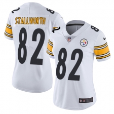 Women's Nike Pittsburgh Steelers #82 John Stallworth White Vapor Untouchable Limited Player NFL Jersey