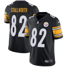 Youth Nike Pittsburgh Steelers #82 John Stallworth Black Team Color Vapor Untouchable Limited Player NFL Jersey