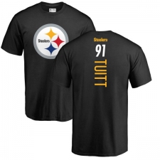 NFL Nike Pittsburgh Steelers #91 Stephon Tuitt Black Backer T-Shirt