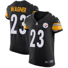 Men's Nike Pittsburgh Steelers #23 Mike Wagner Black Team Color Vapor Untouchable Elite Player NFL Jersey