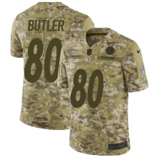 Men's Nike Pittsburgh Steelers #80 Jack Butler Limited Camo 2018 Salute to Service NFL Jersey