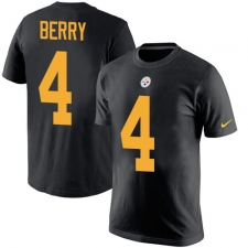 Nike Pittsburgh Steelers #4 Jordan Berry Black Rush Pride Name & Number T-Shirt