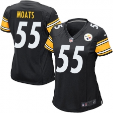 Women's Nike Pittsburgh Steelers #55 Arthur Moats Game Black Team Color NFL Jersey