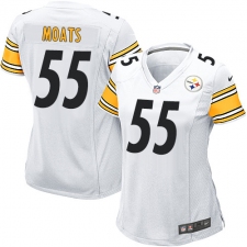 Women's Nike Pittsburgh Steelers #55 Arthur Moats Game White NFL Jersey