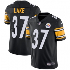 Youth Nike Pittsburgh Steelers #37 Carnell Lake Black Team Color Vapor Untouchable Limited Player NFL Jersey