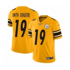 Men's Pittsburgh Steelers #19 JuJu Smith-Schuster Limited Gold Inverted Legend Football Jersey