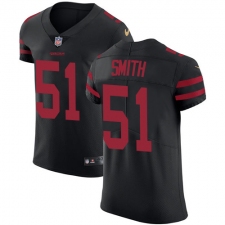 Men's Nike San Francisco 49ers #51 Malcolm Smith Black Alternate Vapor Untouchable Elite Player NFL Jersey