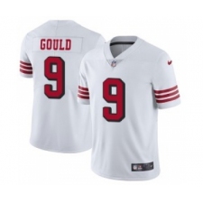 Nike San Francisco 49ers #9 Robbie Gould White Color Rush Vapor Limited Jersey