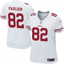 Women's Nike San Francisco 49ers #82 Logan Paulsen Game White NFL Jersey