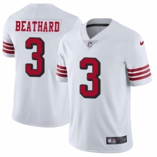 Youth Nike San Francisco 49ers #3 C. J. Beathard Limited White Rush Vapor Untouchable NFL Jersey