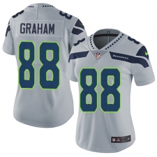 Women's Nike Seattle Seahawks #88 Jimmy Graham Elite Grey Alternate NFL Jersey