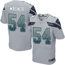 Men's Nike Seattle Seahawks #54 Bobby Wagner Elite Grey Alternate Drift Fashion NFL Jersey