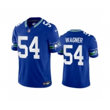 Men's Nike Seattle Seahawks #54 Bobby Wagner Royal 2023 F.U.S.E. Vapor Limited Throwback Stitched Jersey