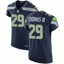 Men's Nike Seattle Seahawks #29 Earl Thomas III Steel Blue Team Color Vapor Untouchable Elite Player NFL Jersey