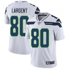 Youth Nike Seattle Seahawks #80 Steve Largent White Vapor Untouchable Limited Player NFL Jersey