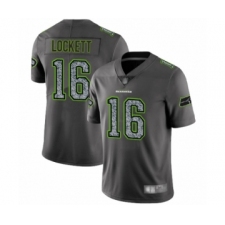Men's Seattle Seahawks #16 Tyler Lockett Limited Gray Static Fashion Football Jersey