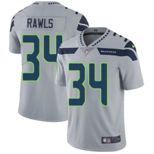 Youth Nike Seattle Seahawks #34 Thomas Rawls Grey Alternate Vapor Untouchable Limited Player NFL Jersey
