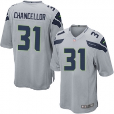 Men's Nike Seattle Seahawks #31 Kam Chancellor Game Grey Alternate NFL Jersey
