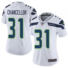 Women's Nike Seattle Seahawks #31 Kam Chancellor White Vapor Untouchable Limited Player NFL Jersey