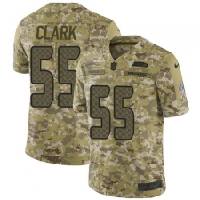 Men's Nike Seattle Seahawks #55 Frank Clark Limited Camo 2018 Salute to Service NFL Jersey