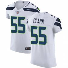 Men's Nike Seattle Seahawks #55 Frank Clark White Vapor Untouchable Elite Player NFL Jersey