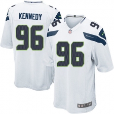 Men's Nike Seattle Seahawks #96 Cortez Kennedy Game White NFL Jersey
