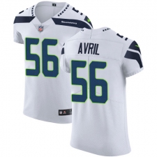 Men's Nike Seattle Seahawks #56 Cliff Avril White Vapor Untouchable Elite Player NFL Jersey