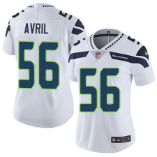 Women's Nike Seattle Seahawks #56 Cliff Avril Elite White NFL Jersey