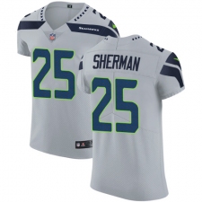 Men's Nike Seattle Seahawks #25 Richard Sherman Grey Alternate Vapor Untouchable Elite Player NFL Jersey