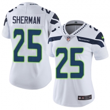Women's Nike Seattle Seahawks #25 Richard Sherman Elite White NFL Jersey