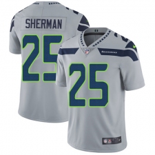 Youth Nike Seattle Seahawks #25 Richard Sherman Grey Alternate Vapor Untouchable Limited Player NFL Jersey