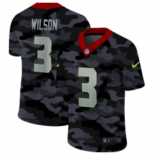 Men's Seattle Seahawks #3 Russell Wilson Camo 2020 Nike Limited Jersey