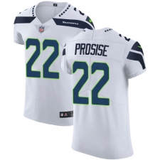 Men's Nike Seattle Seahawks #22 C. J. Prosise White Vapor Untouchable Elite Player NFL Jersey