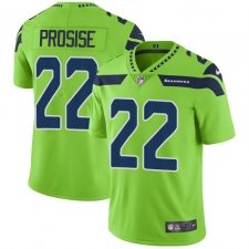 Youth Nike Seattle Seahawks #22 C. J. Prosise Elite Green Rush Vapor Untouchable NFL Jersey
