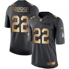 Youth Nike Seattle Seahawks #22 C. J. Prosise Limited Black/Gold Salute to Service NFL Jersey