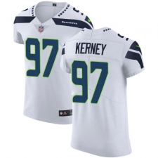 Men's Nike Seattle Seahawks #97 Patrick Kerney White Vapor Untouchable Elite Player NFL Jersey