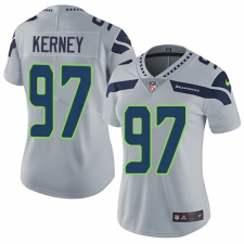 Women's Nike Seattle Seahawks #97 Patrick Kerney Elite Grey Alternate NFL Jersey