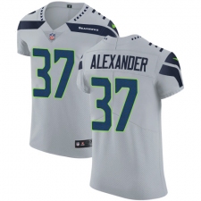 Men's Nike Seattle Seahawks #37 Shaun Alexander Grey Alternate Vapor Untouchable Elite Player NFL Jersey