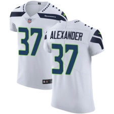 Men's Nike Seattle Seahawks #37 Shaun Alexander White Vapor Untouchable Elite Player NFL Jersey