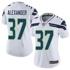 Women's Nike Seattle Seahawks #37 Shaun Alexander Elite White NFL Jersey