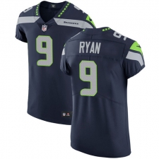 Men's Nike Seattle Seahawks #9 Jon Ryan Steel Blue Team Color Vapor Untouchable Elite Player NFL Jersey