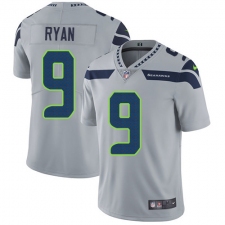 Youth Nike Seattle Seahawks #9 Jon Ryan Elite Grey Alternate NFL Jersey