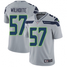 Men's Nike Seattle Seahawks #57 Michael Wilhoite Grey Alternate Vapor Untouchable Limited Player NFL Jersey
