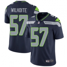 Men's Nike Seattle Seahawks #57 Michael Wilhoite Steel Blue Team Color Vapor Untouchable Limited Player NFL Jersey