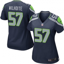 Women's Nike Seattle Seahawks #57 Michael Wilhoite Game Steel Blue Team Color NFL Jersey