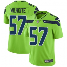 Youth Nike Seattle Seahawks #57 Michael Wilhoite Limited Green Rush Vapor Untouchable NFL Jersey