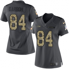 Women's Nike Seattle Seahawks #84 Amara Darboh Limited Black 2016 Salute to Service NFL Jersey