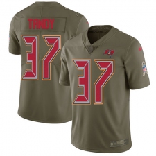 Youth Nike Tampa Bay Buccaneers #37 Keith Tandy Limited Olive 2017 Salute to Service NFL Jersey