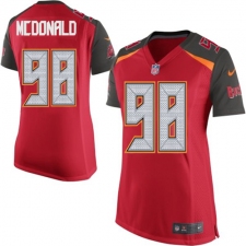Women's Nike Tampa Bay Buccaneers #98 Clinton McDonald Game Red Team Color NFL Jersey