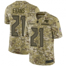 Men's Nike Tampa Bay Buccaneers #21 Justin Evans Limited Camo 2018 Salute to Service NFL Jersey